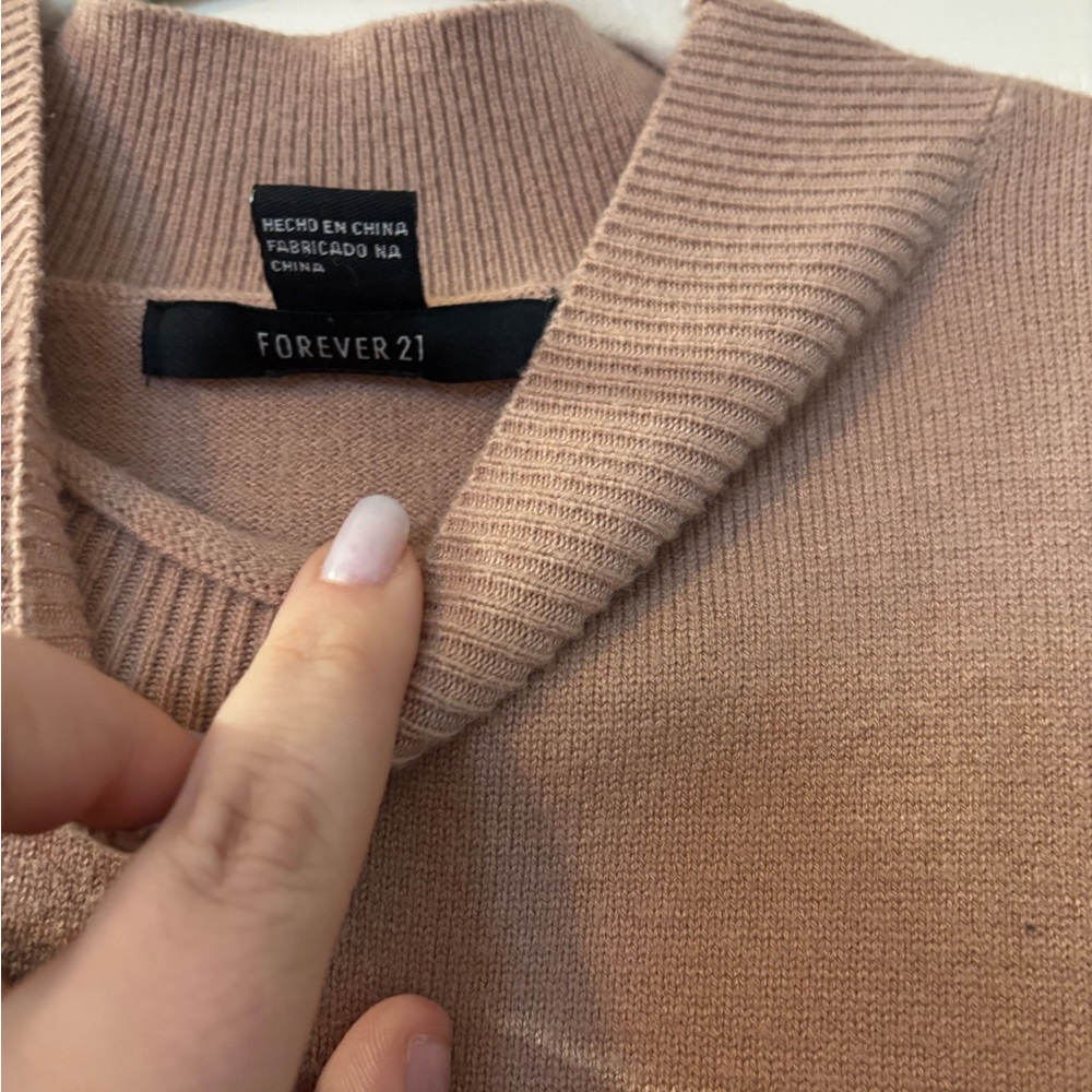 Forever 21 Beige Knit Sweater Dress - Picture 2 of 2